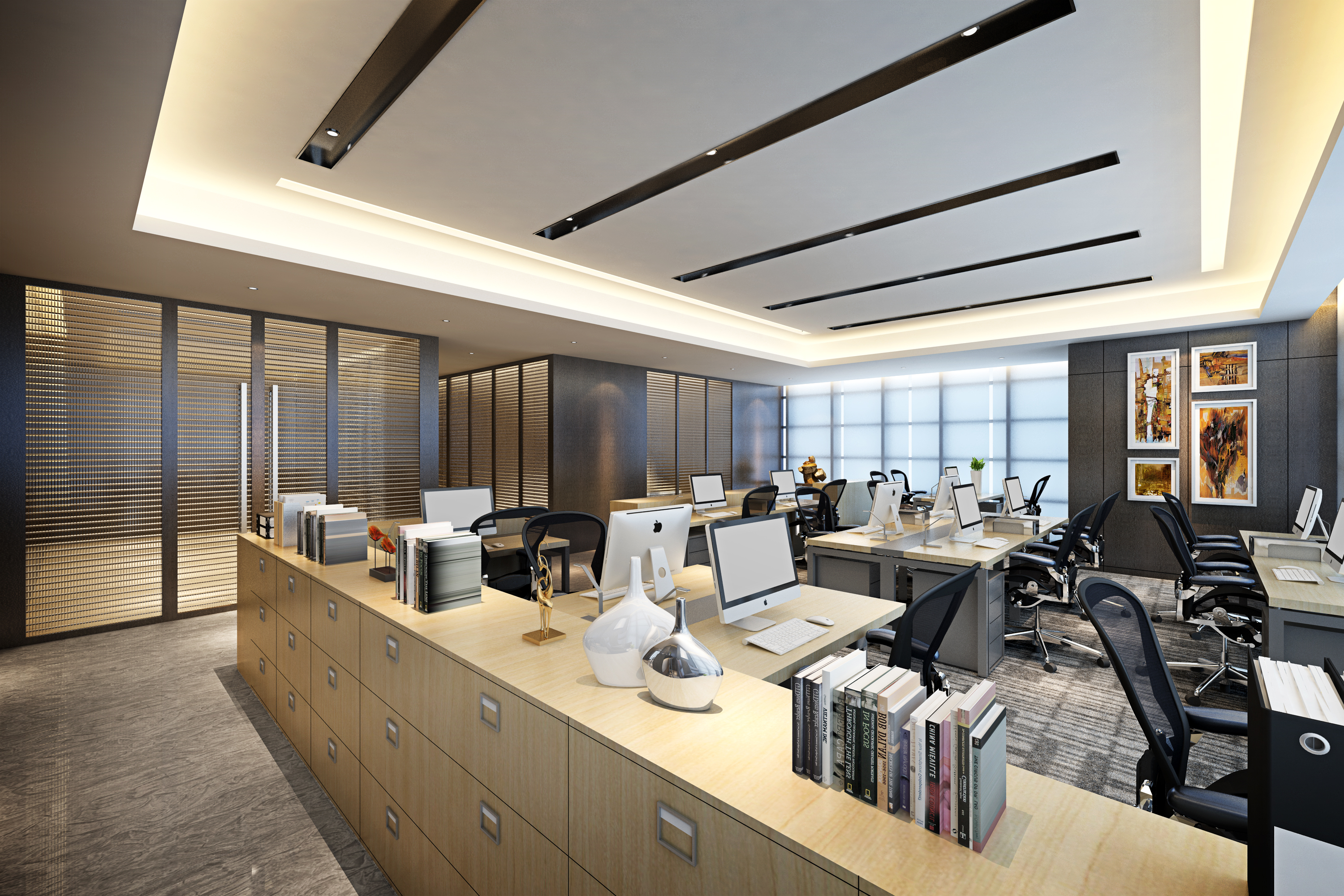 閔行辦公裝修新中式裝修設計風格-第2張圖片-上海古都建筑設計集團 閔行辦公裝修新中式裝修設計風格-第2張圖片-上海古都建筑設計集團