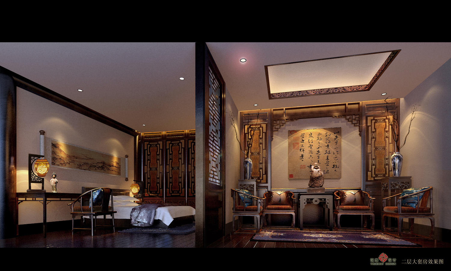 徐匯區(qū)180平辦公室裝修四合院風格設計-第2張圖片-上海古都建筑設計集團