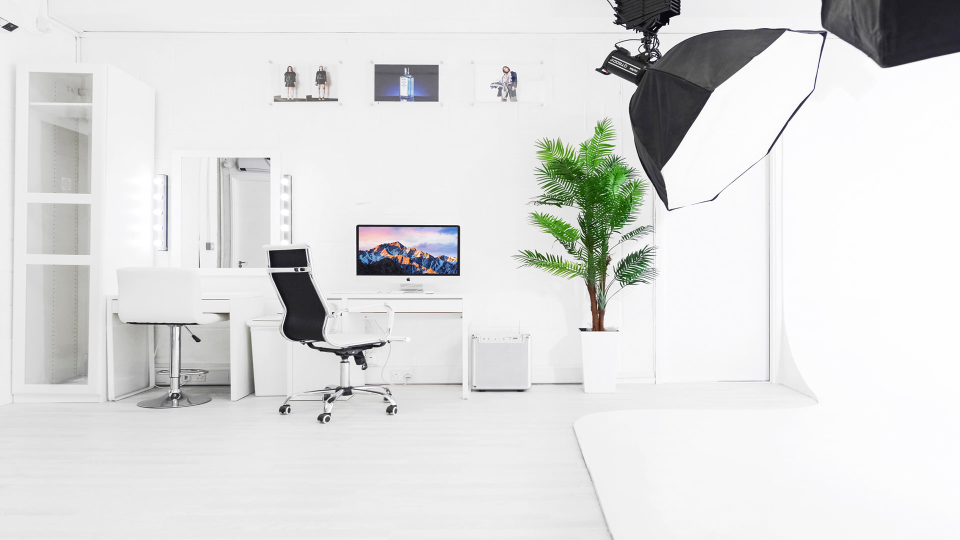 上海辦公室裝修純白色調(diào)攝影棚裝修設計-第4張圖片-上海古都建筑設計集團