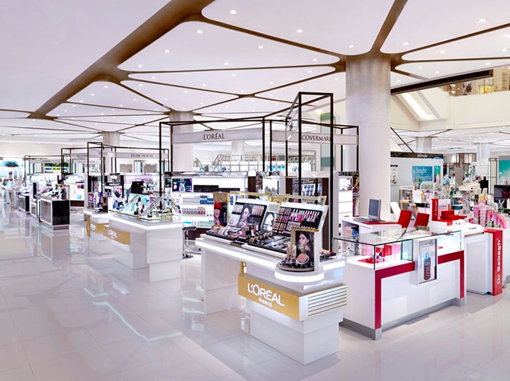 上海辦公室裝修化妝品展廳設(shè)計-第3張圖片-上海古都建筑設(shè)計集團(tuán) 上海辦公室裝修化妝品展廳設(shè)計-第3張圖片-上海古都建筑設(shè)計集團(tuán)