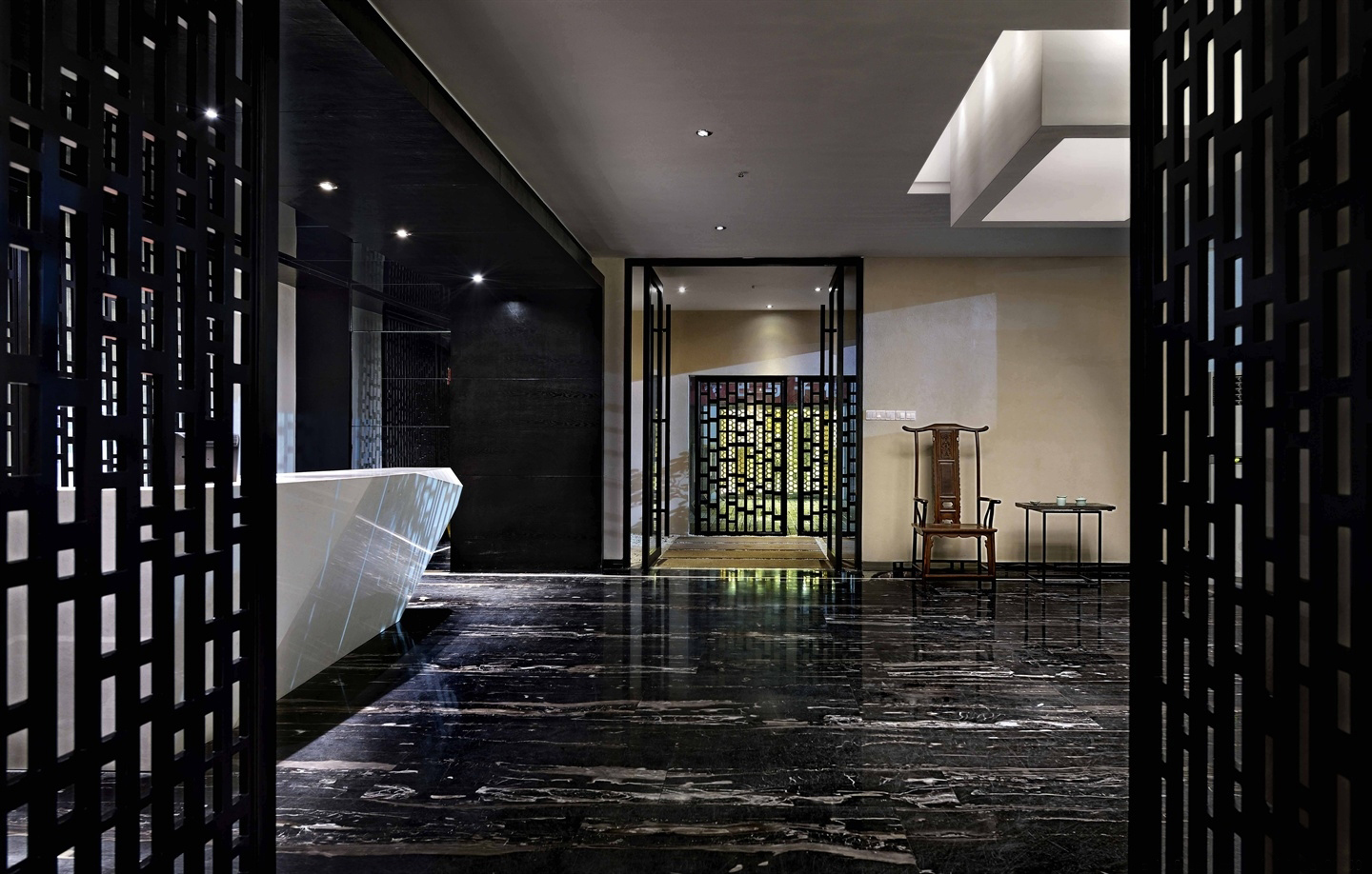 金山區(qū)200平辦公室裝修靜謐風格設計-第2張圖片-上海古都建筑設計集團 金山區(qū)200平辦公室裝修靜謐風格設計-第2張圖片-上海古都建筑設計集團