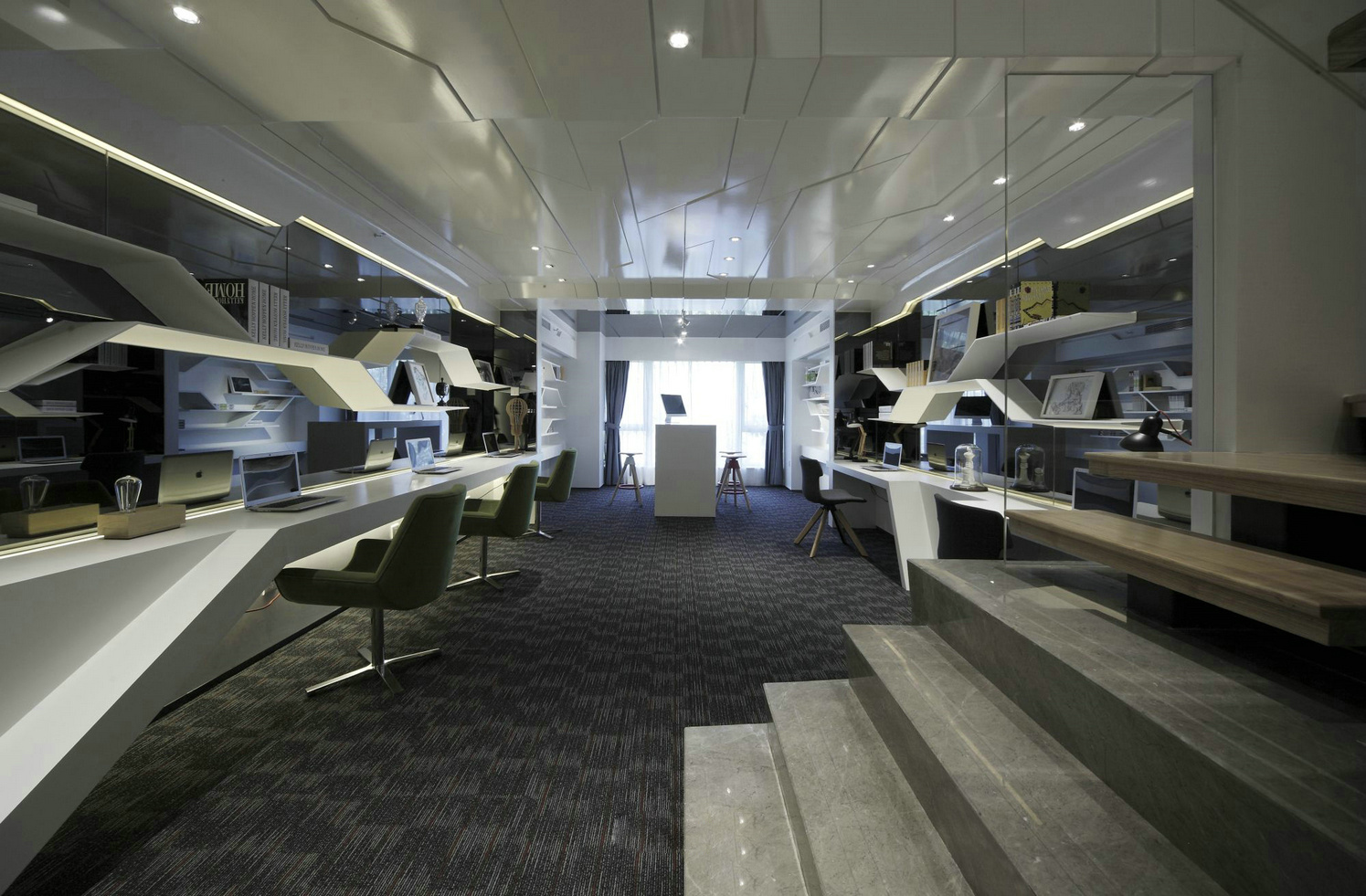 虹橋50平復(fù)式辦公室裝修設(shè)計(jì)-第2張圖片-上海古都建筑設(shè)計(jì)集團(tuán) 虹橋50平復(fù)式辦公室裝修設(shè)計(jì)-第2張圖片-上海古都建筑設(shè)計(jì)集團(tuán)