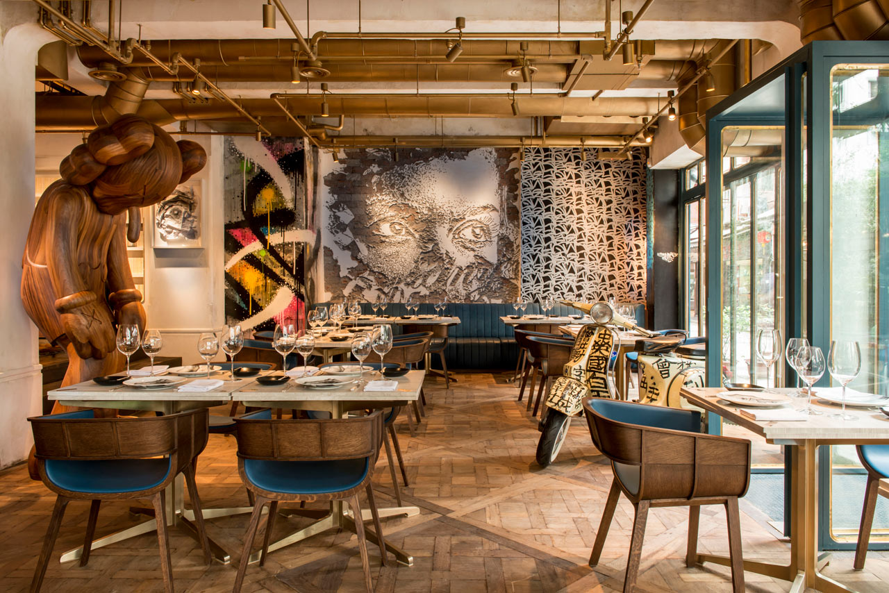 浦東新區(qū)復(fù)古西餐廳裝修設(shè)計-第5張圖片-上海古都建筑設(shè)計集團