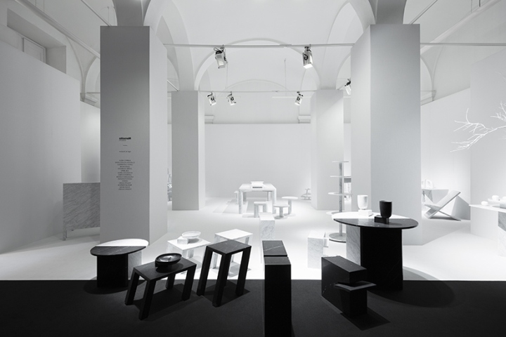 浦東新區(qū)黑白簡約風格展廳裝修設計-第1張圖片-上海古都建筑設計集團