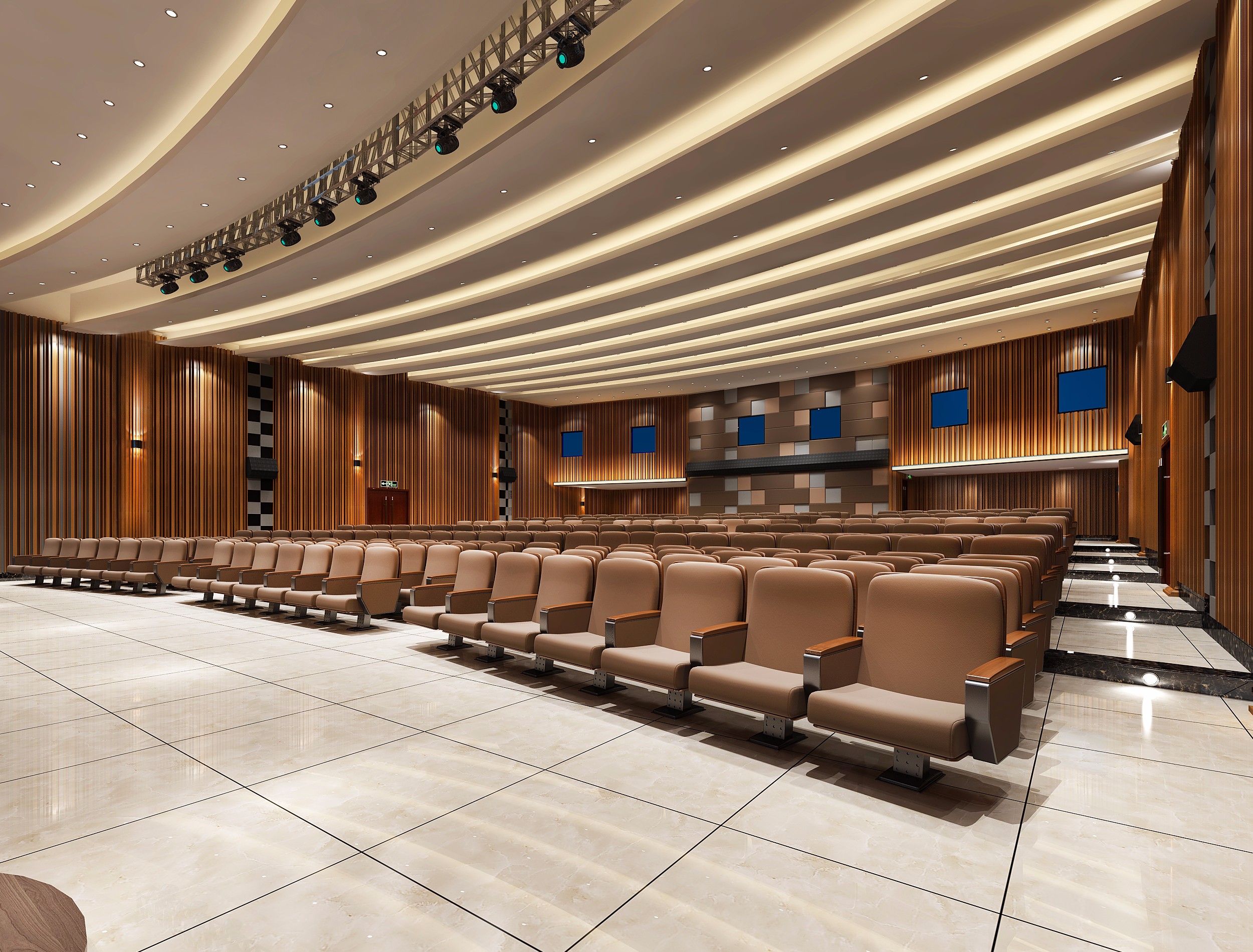 200平大型報告廳裝修設(shè)計-第1張圖片-上海古都建筑設(shè)計集團