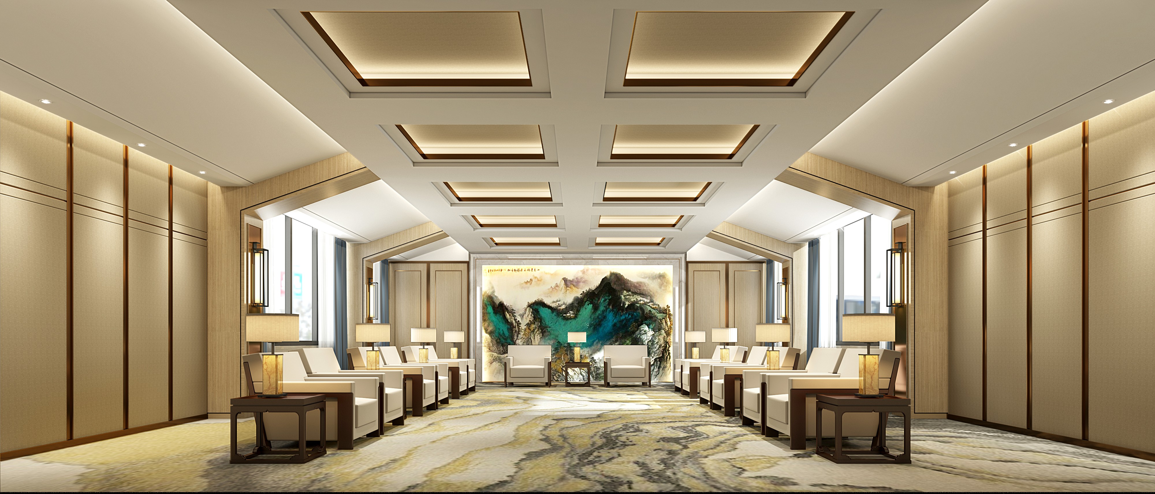 大型簡約會(huì)議室裝修設(shè)計(jì)-第7張圖片-上海古都建筑設(shè)計(jì)集團(tuán) 大型簡約會(huì)議室裝修設(shè)計(jì)-第7張圖片-上海古都建筑設(shè)計(jì)集團(tuán)