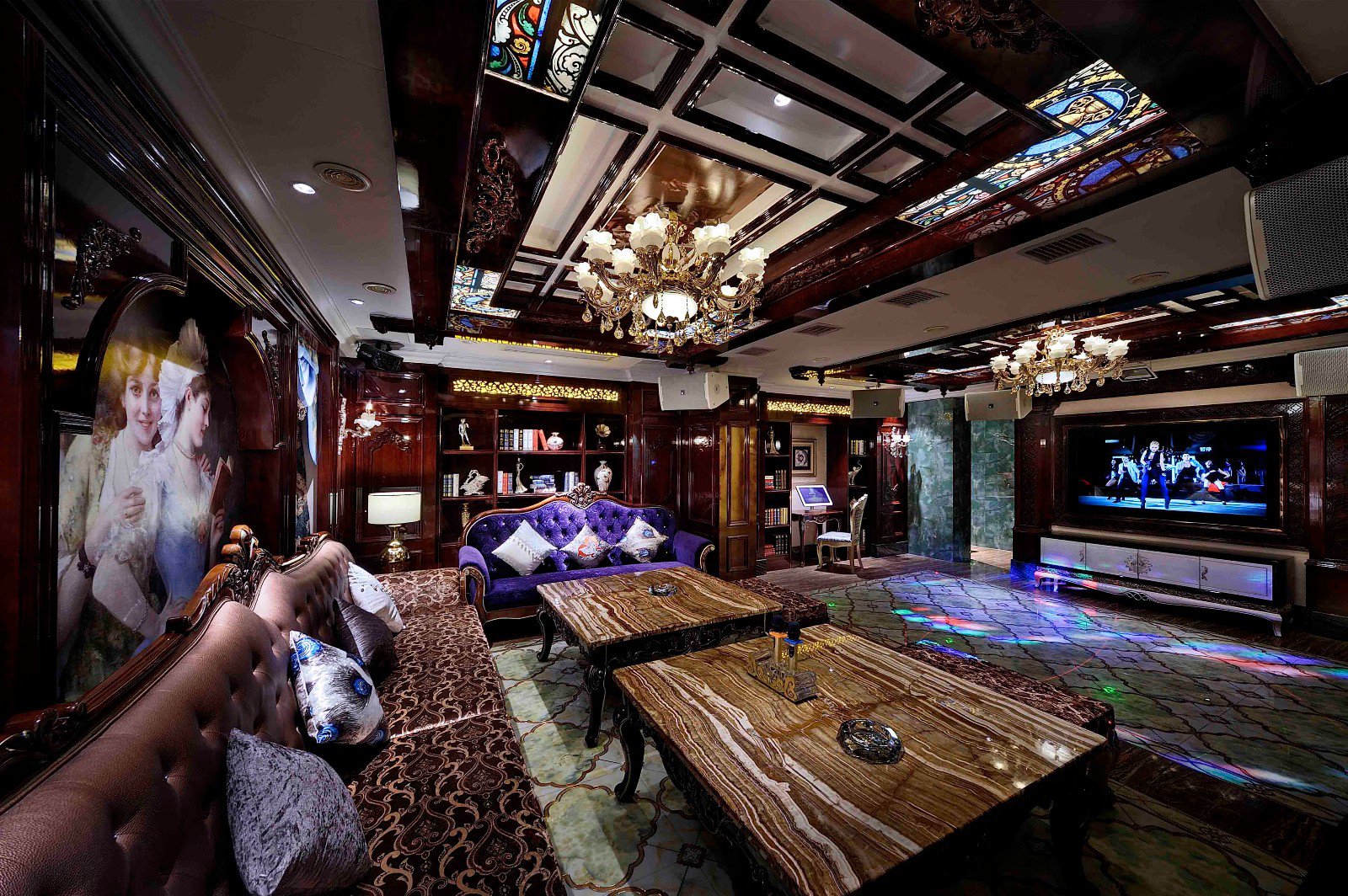 歐式復(fù)古歌廳裝修設(shè)計-第6張圖片-上海古都建筑設(shè)計集團 歐式復(fù)古歌廳裝修設(shè)計-第6張圖片-上海古都建筑設(shè)計集團