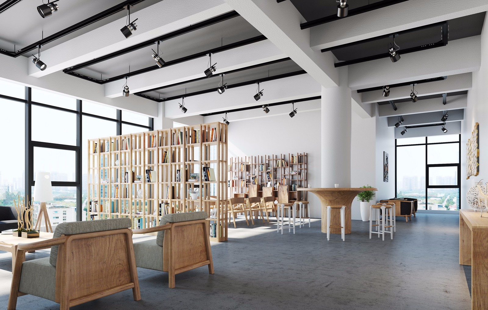 簡約開朗木質(zhì)辦公室裝修-第1張圖片-上海古都建筑設(shè)計集團