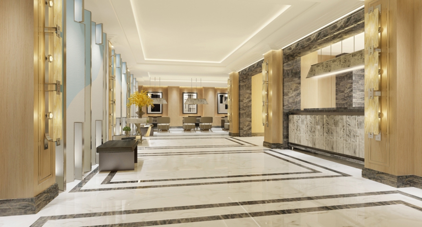 古典奢華風(fēng)格辦公樓大廳裝修設(shè)計-第6張圖片-上海古都建筑設(shè)計集團(tuán) 古典奢華風(fēng)格辦公樓大廳裝修設(shè)計-第6張圖片-上海古都建筑設(shè)計集團(tuán)