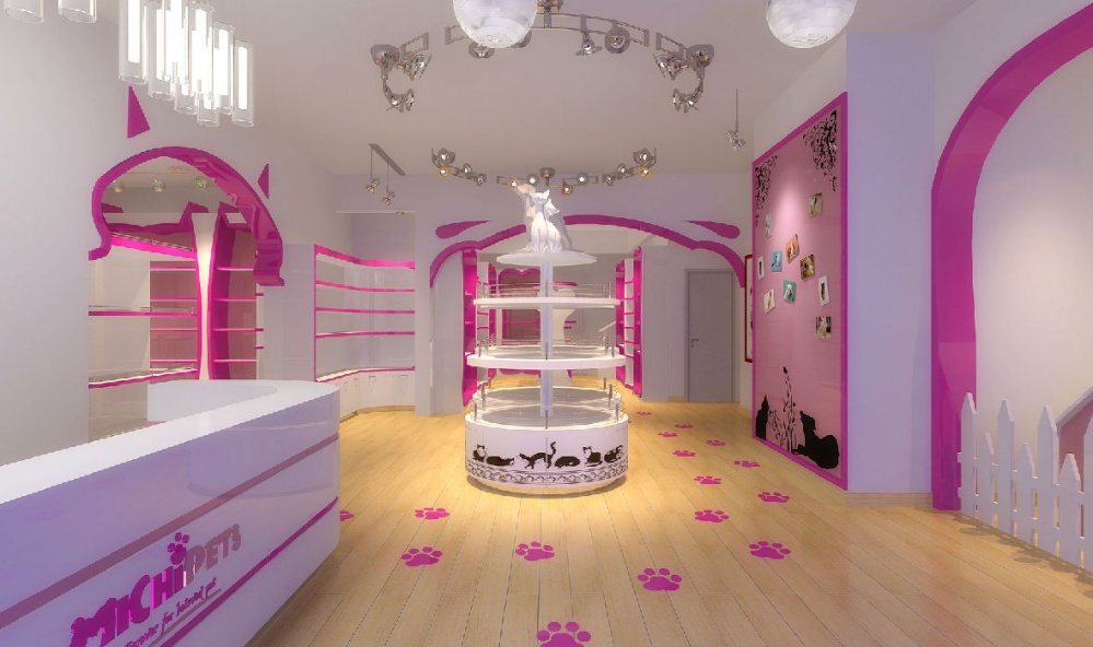 粉色可愛系寵物一體店裝修設(shè)計-第1張圖片-上海古都建筑設(shè)計集團 粉色可愛系寵物一體店裝修設(shè)計-第1張圖片-上海古都建筑設(shè)計集團