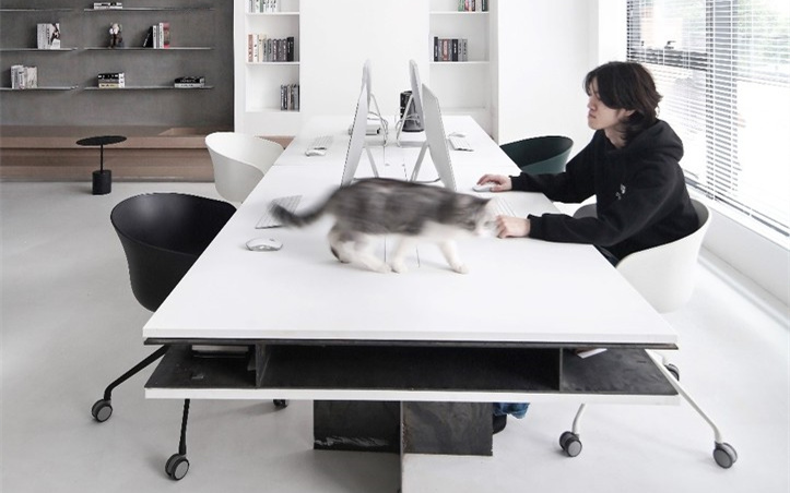 工業(yè)建筑風格辦公室裝修設計效果圖-第1張圖片-上海古都建筑設計集團