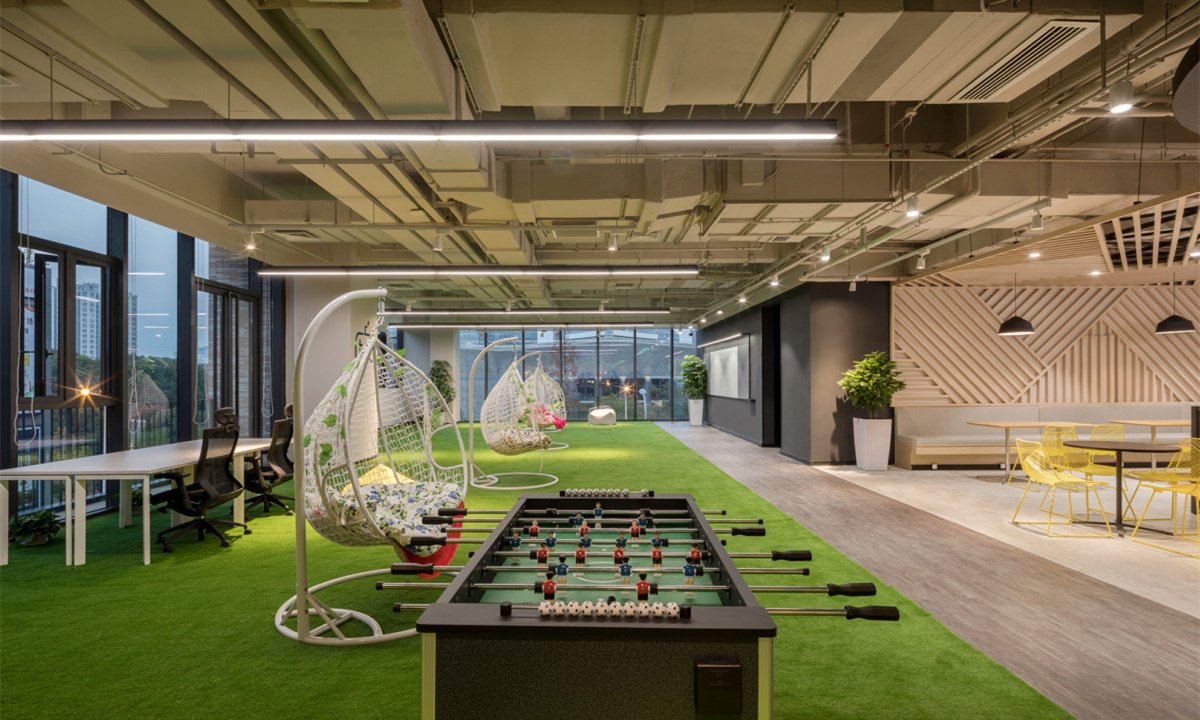 科技時尚風(fēng)格辦公室裝修設(shè)計-第3張圖片-上海古都建筑設(shè)計集團(tuán) 科技時尚風(fēng)格辦公室裝修設(shè)計-第3張圖片-上海古都建筑設(shè)計集團(tuán)