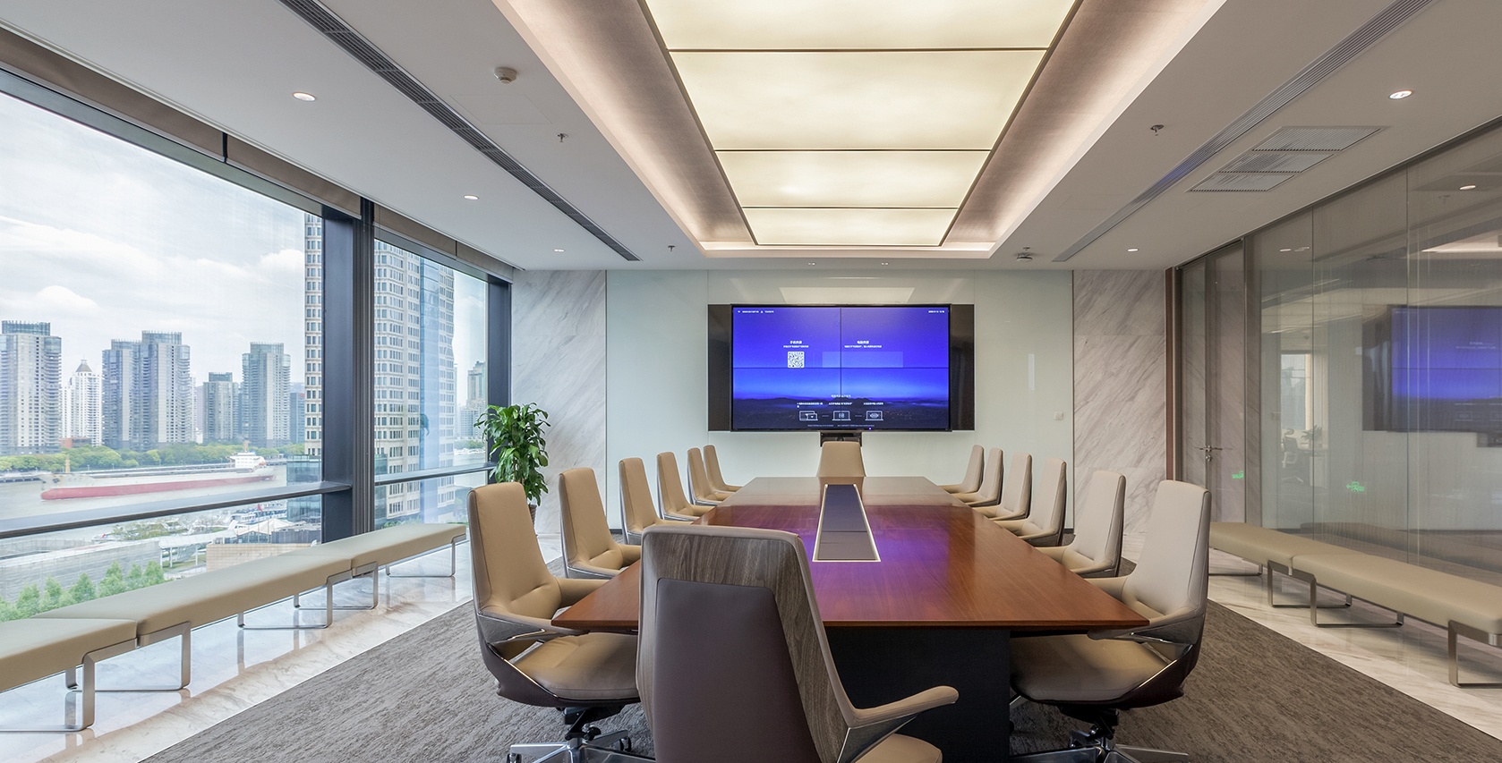 2100平金融機(jī)構(gòu)辦公室設(shè)計(jì)布局方案-第2張圖片-上海古都建筑設(shè)計(jì)集團(tuán)